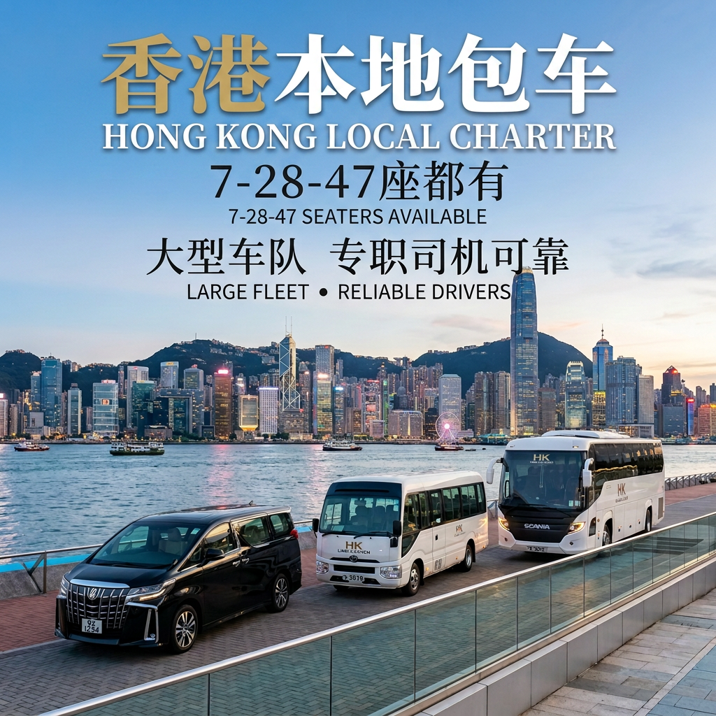 Hong Kong Local Half-Day/Full-Day Private Car Charter - 7-Seater, 28-Seater, 47-Seater