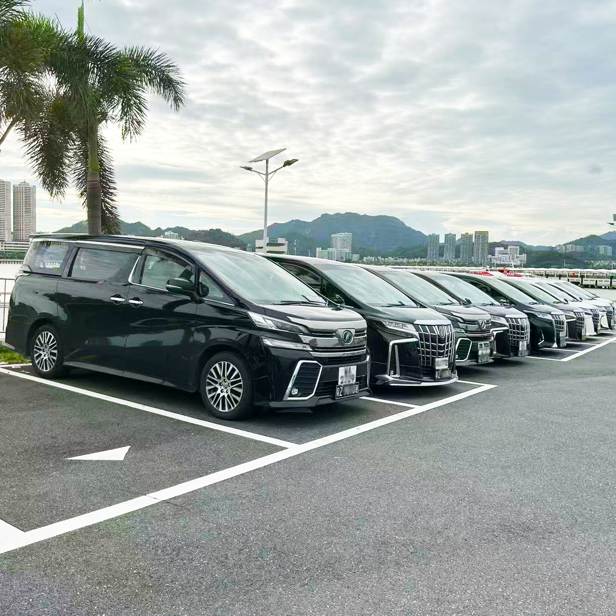 澳門出發到香港跨境包車【港澳两地牌7座埃爾法商務車兩地牌车，行李车上过关！】