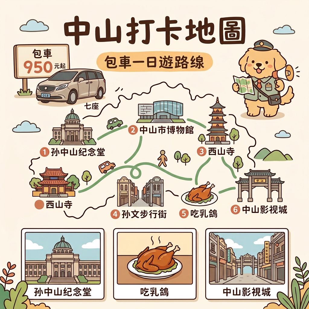 中山一日游包車10小时