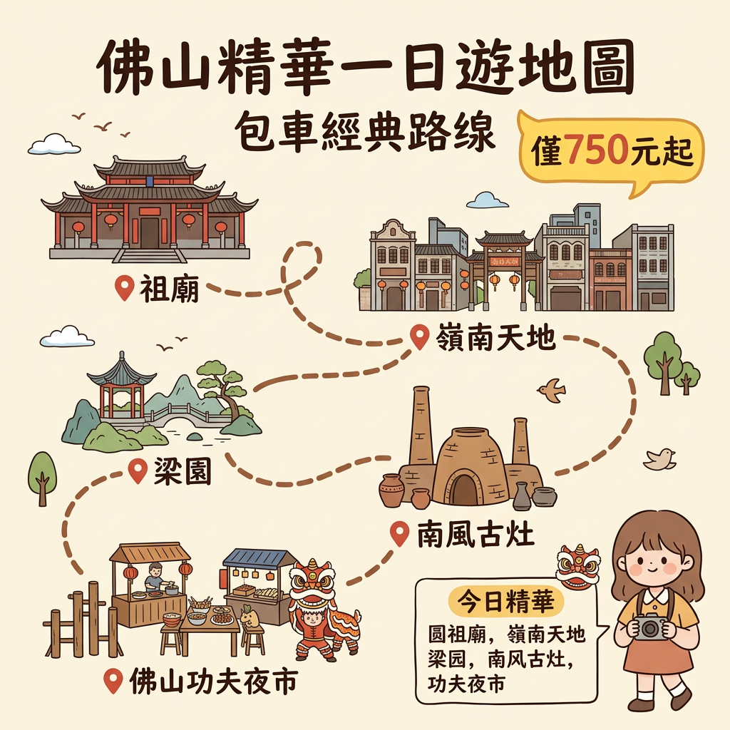 佛山&顺德一日游包車10小时